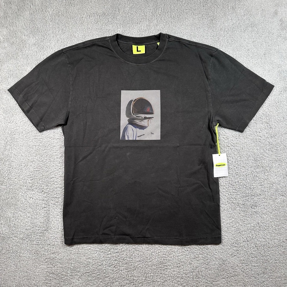 NWT Supervsn Studios Space Man T Shirt Gray Size L